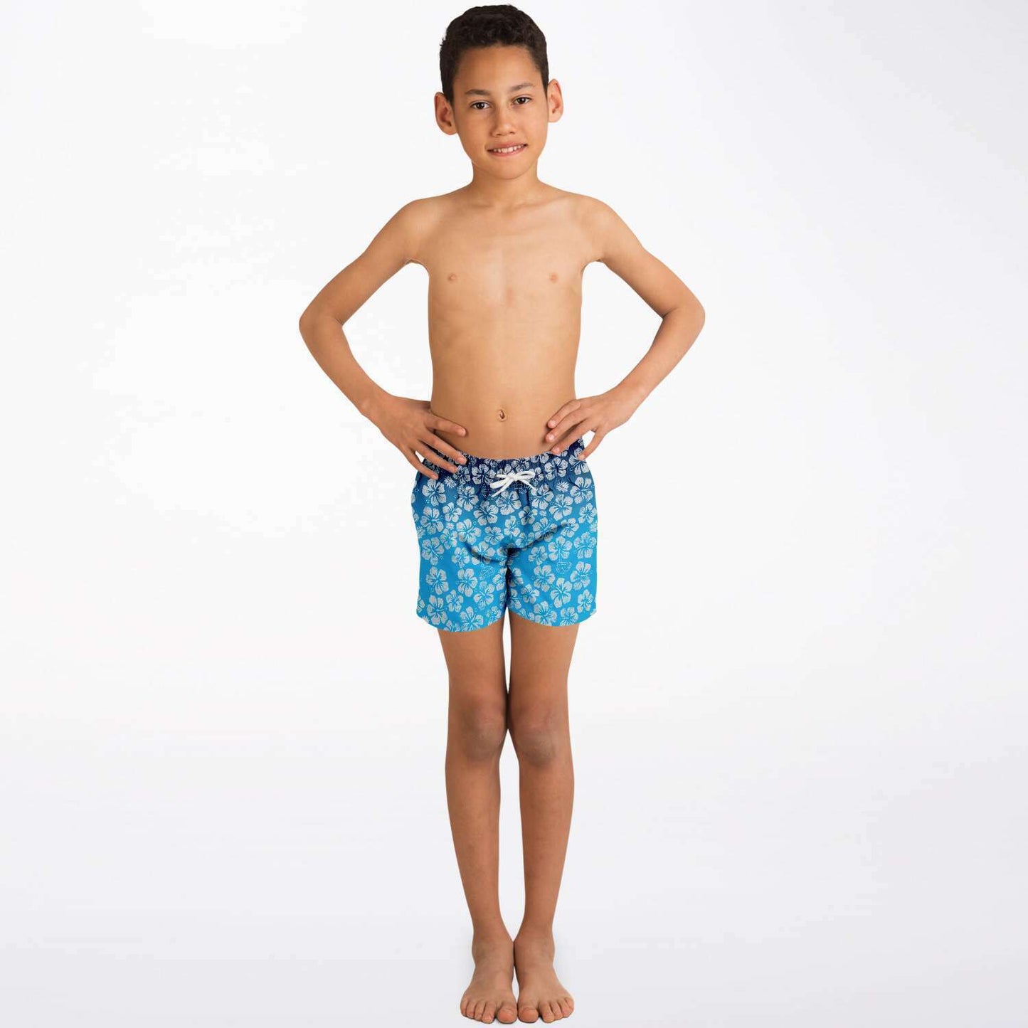 Alaska Libertarian Hawaiian Kids Swim Trunks - With Igloos and Porcupines