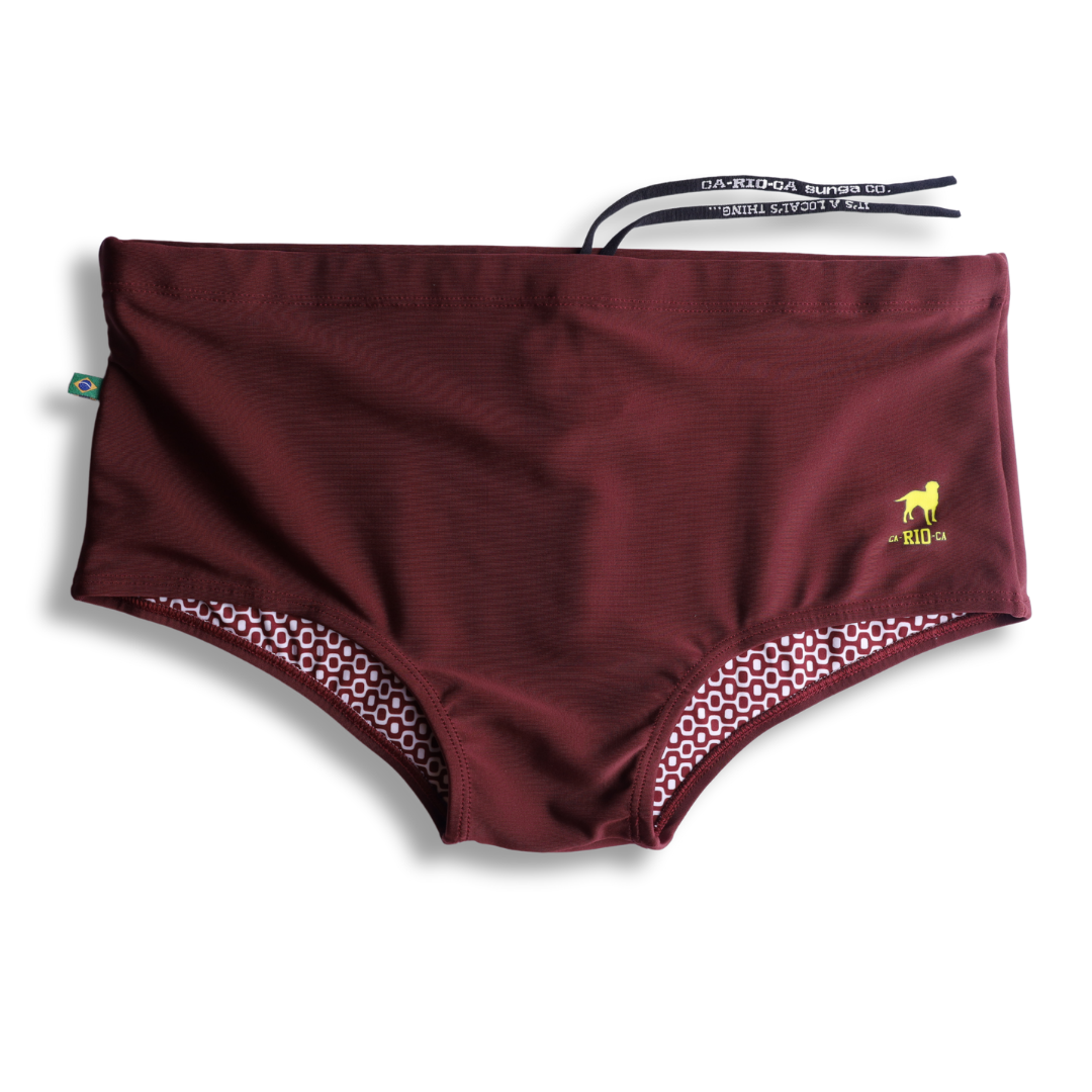 Barolo burgundy solids  Men's Swimming Sunga - Beachwear for Men