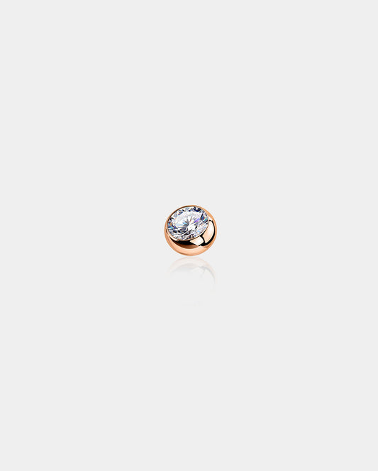 14K Rose Gold Belly Ring Replacement Ball