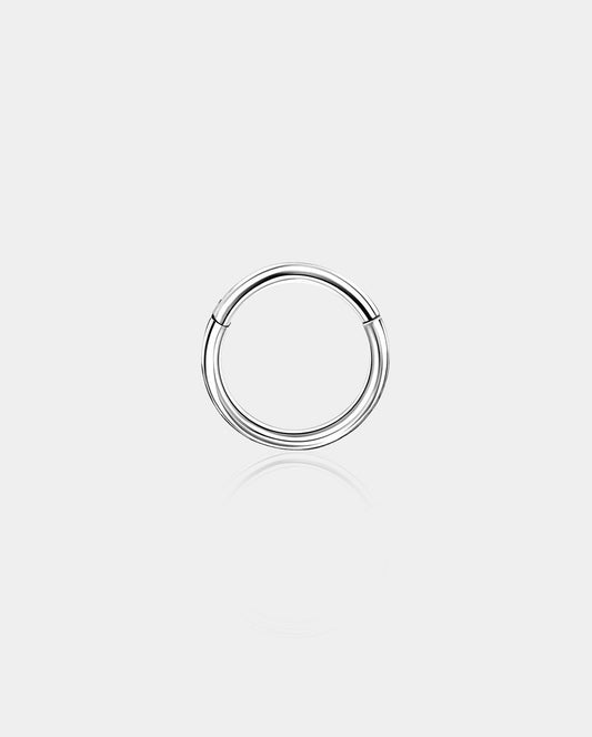 14K White Gold Minimalist Septum Ring