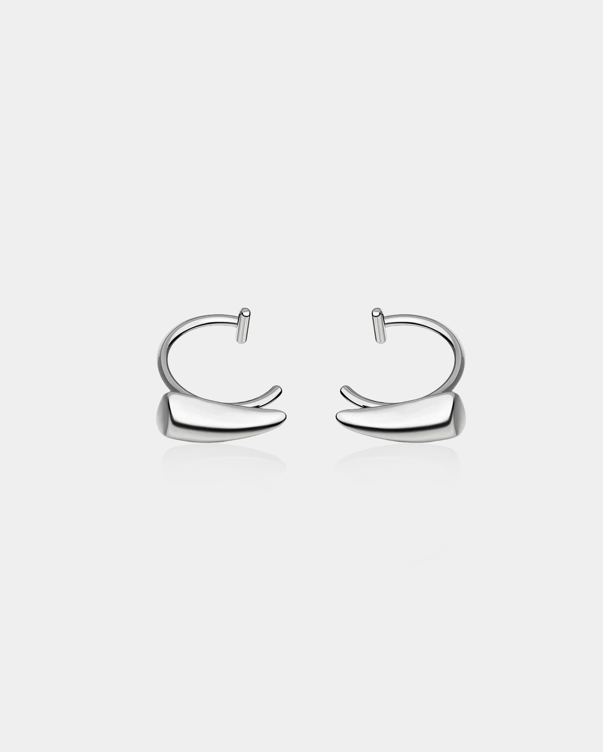 2PCS 3L Stainless Steel Fake Lip Ring