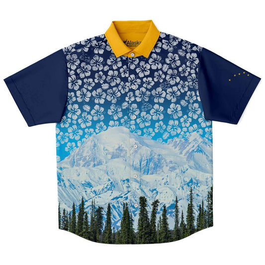 Alaska Libertarian Hawaiian Shirt - With Igloos and Porcupines