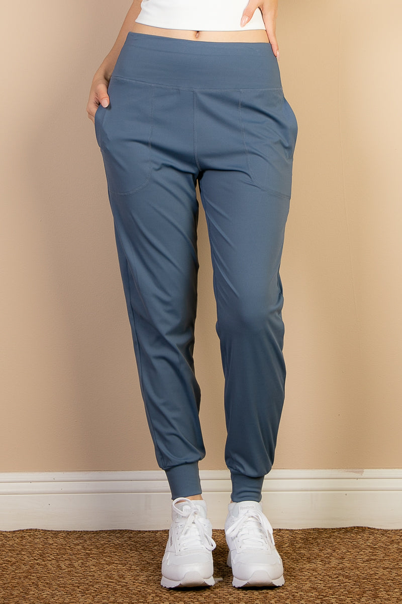 High Waisted Wide Waistband Joggers (CAPELLA)