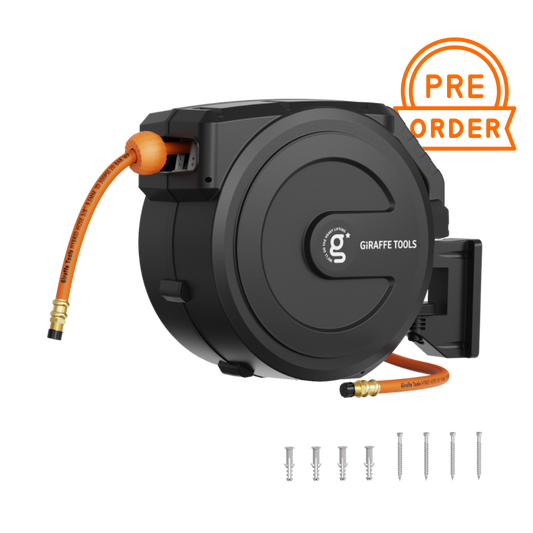Retractable Air Hose Reel-PP Housing-3/8in-50ft