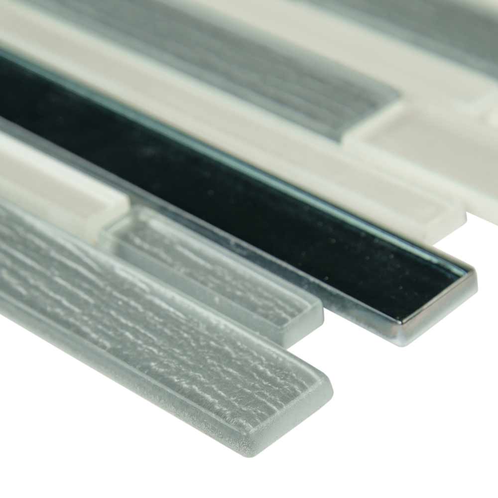 Anacapri Blend Interlokcing 12" x 12" Glass Mesh-Mounted Mosaic Tile Pattern-MSI Collection