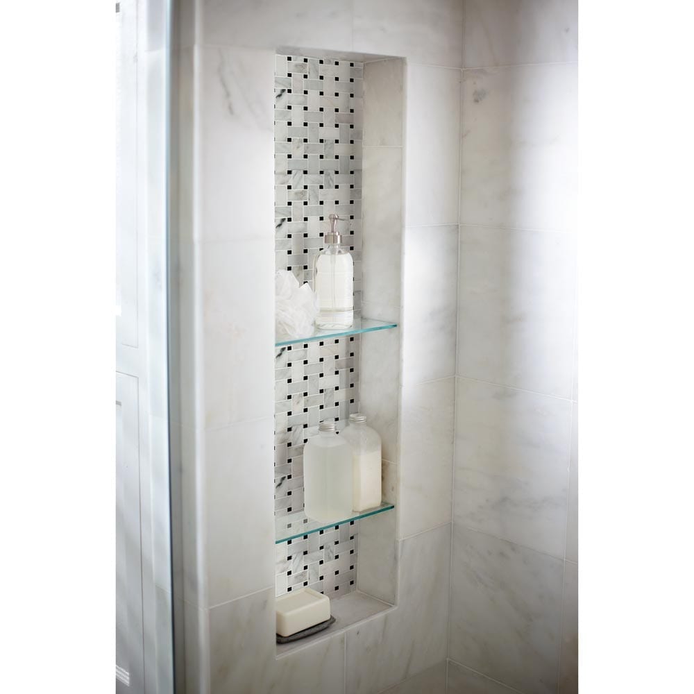 Arabescato Carrara Basket Weave 12" x 12" Honed Marble Mesh-Mounted Mosaic Tile Pattern-MSI Collection