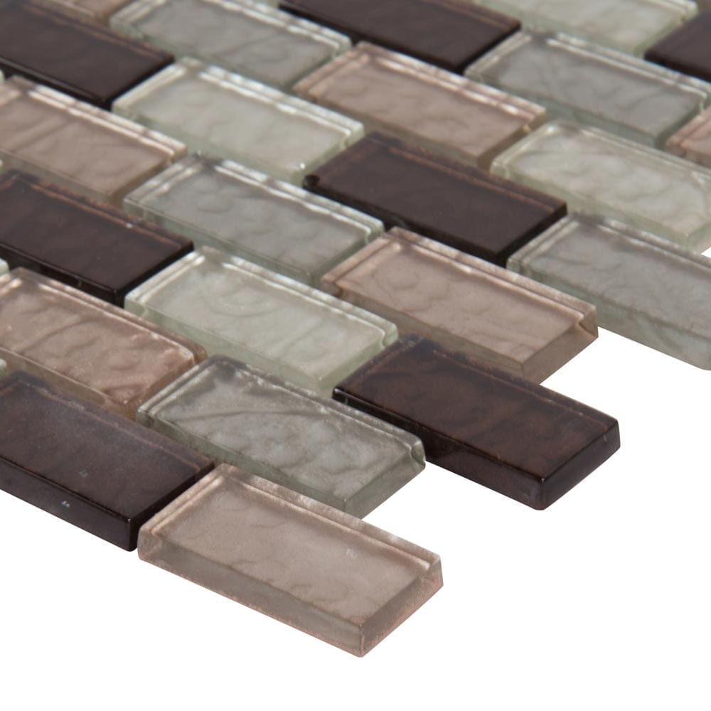 Ayres Blend 12"x12" Glass Mesh-Mounted Mosaic Tile 1"x2"- MSI Collection