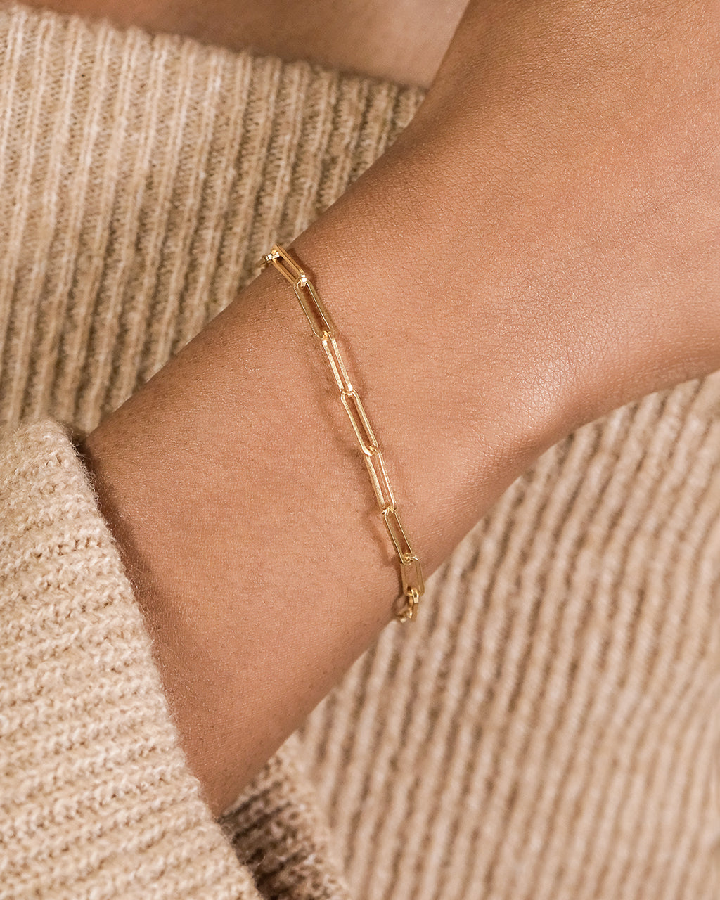 Sterling Silver Paperclip Chain Bracelet