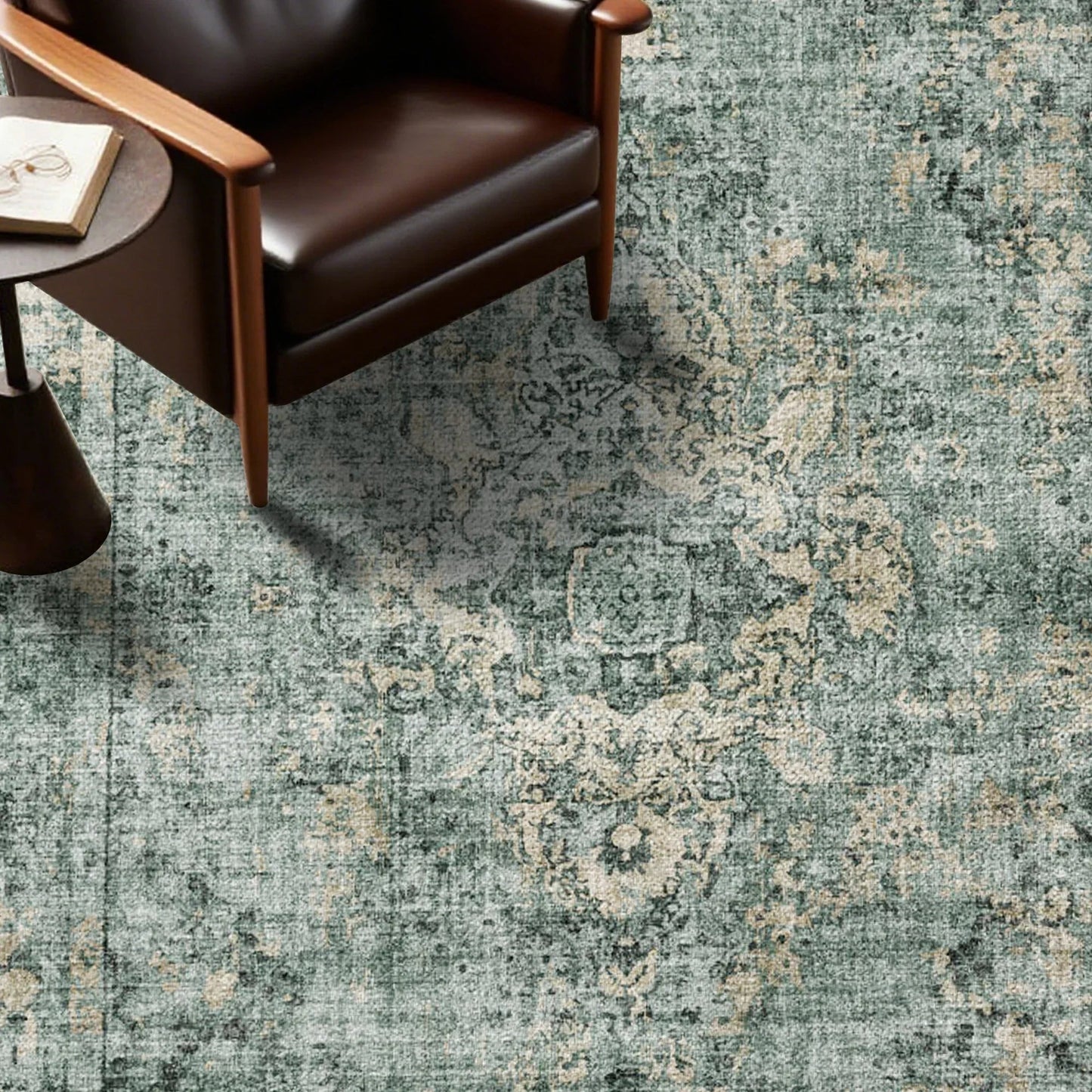 7ft x 5ft Vintage Indoor Non-Slip Washable Large  Area Rugs for Bedroom Living Room