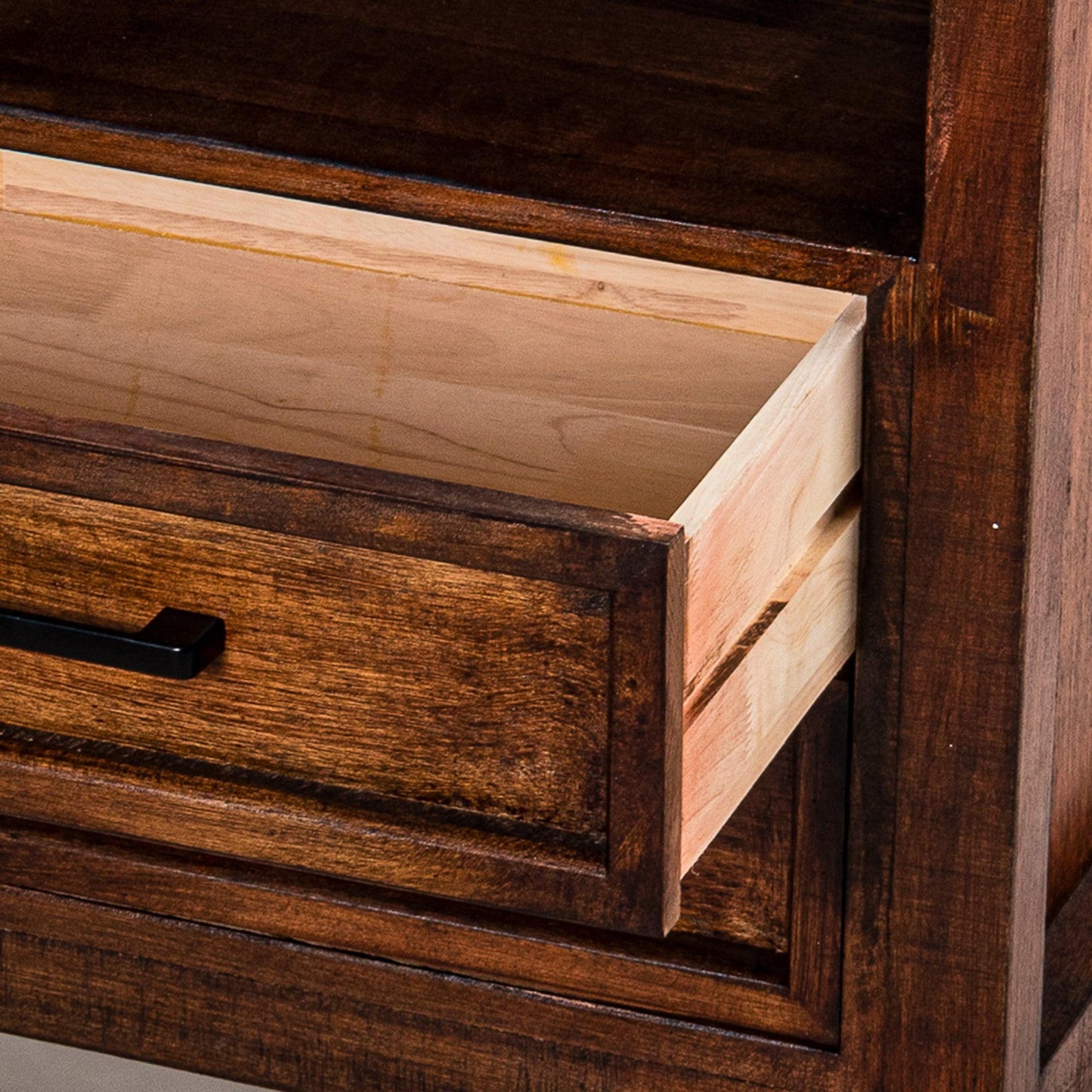 Modern Assembled Brown 2-Drawer Cabinet Night Stand
