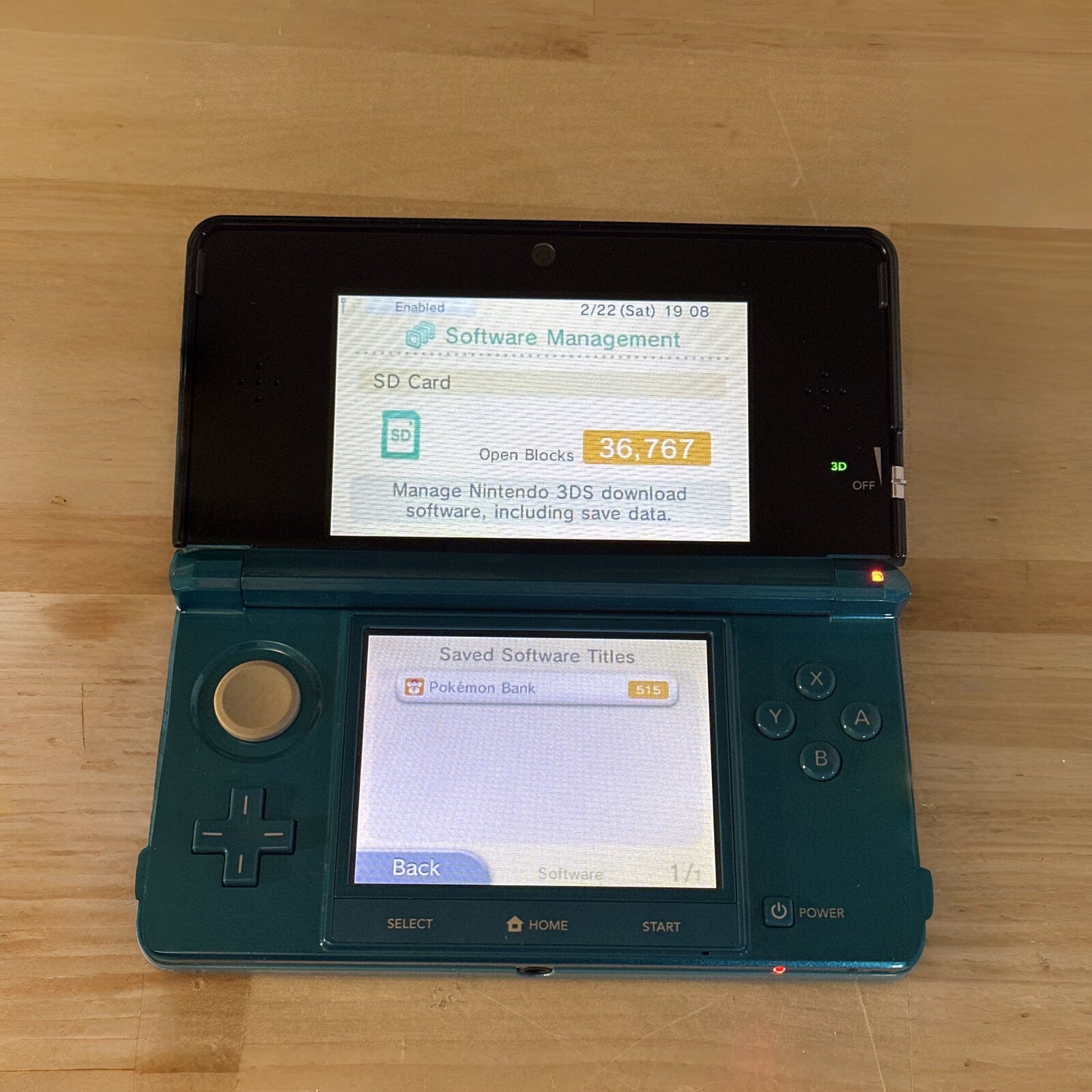 Nintendo 3DS Aqua Blue (PRELOADED GAMES) - Nintendo 3DS (Refurbished)