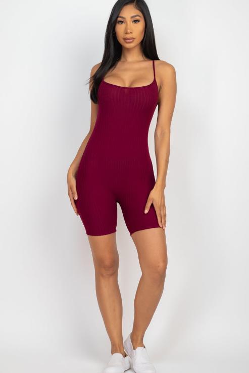 Ribbed Bodycon Romper (CAPELLA)