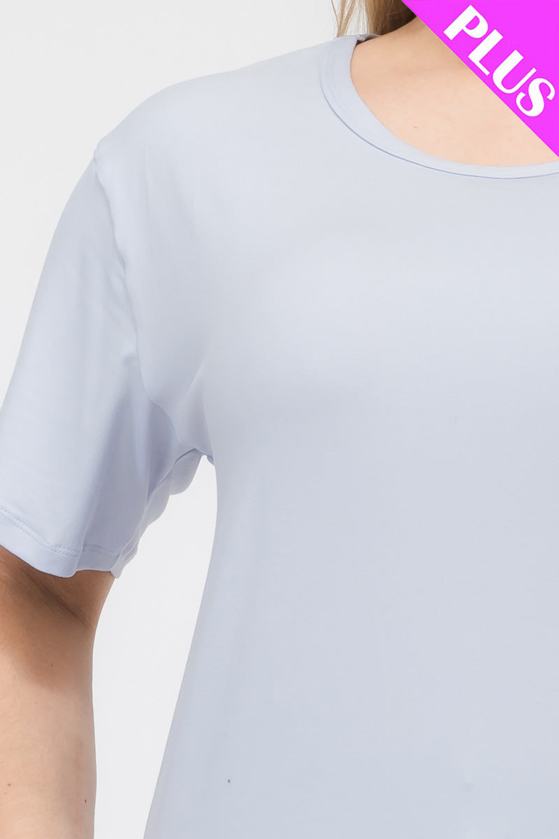 Plus Size Basic Short Sleeve T-shirt (CAPELLA)