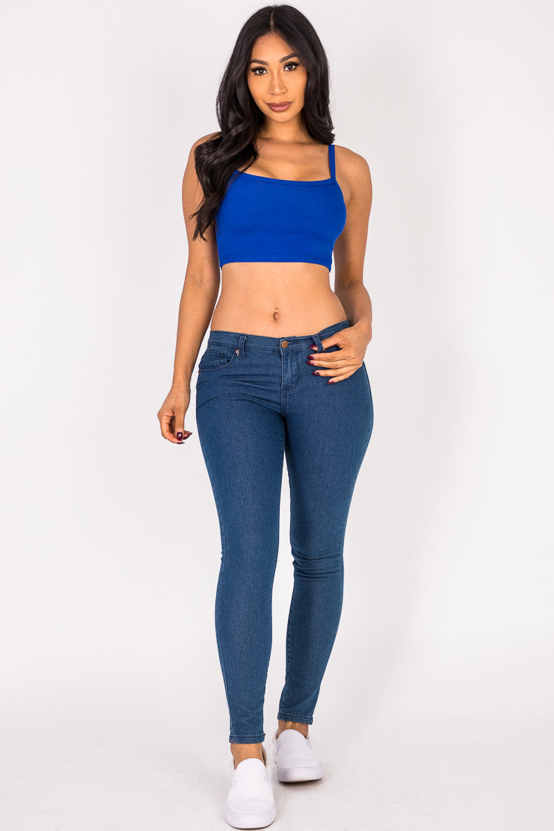 Ribbed Knit Cami Crop Top (CAPELLA)