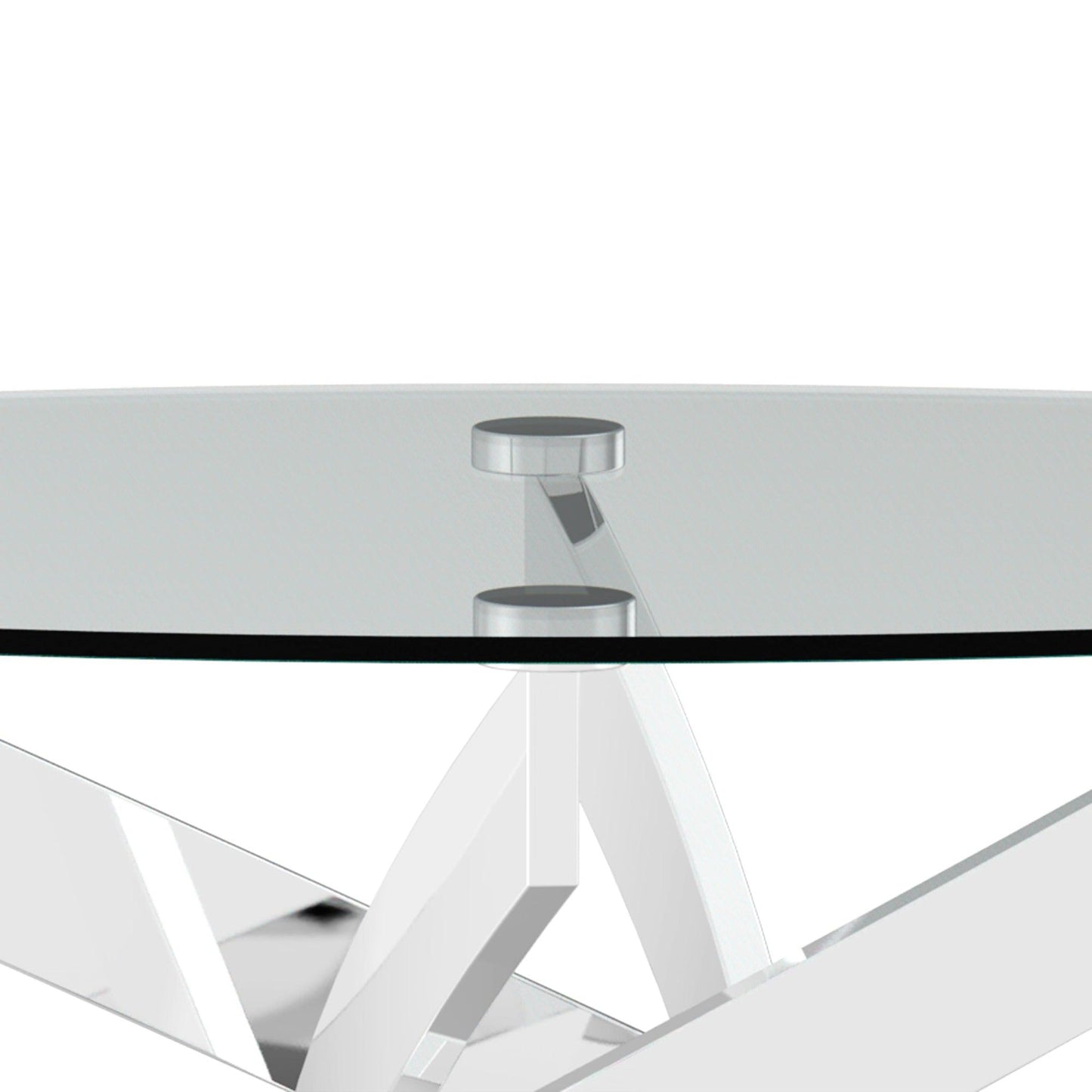 17" H Contemporary Glass Coffee Table in Living Room, Bedroom