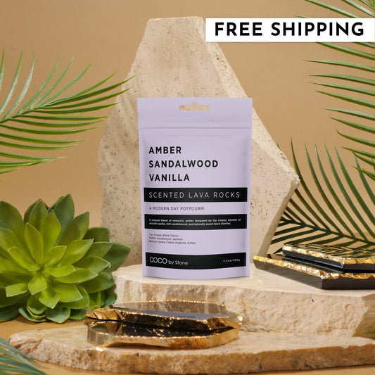 Scented Lava Rocks (Amber | Sandalwood | Vanilla)
