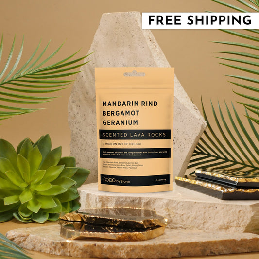 Scented Lava Rocks (Mandarin Rind | Bergamot | Geranium)