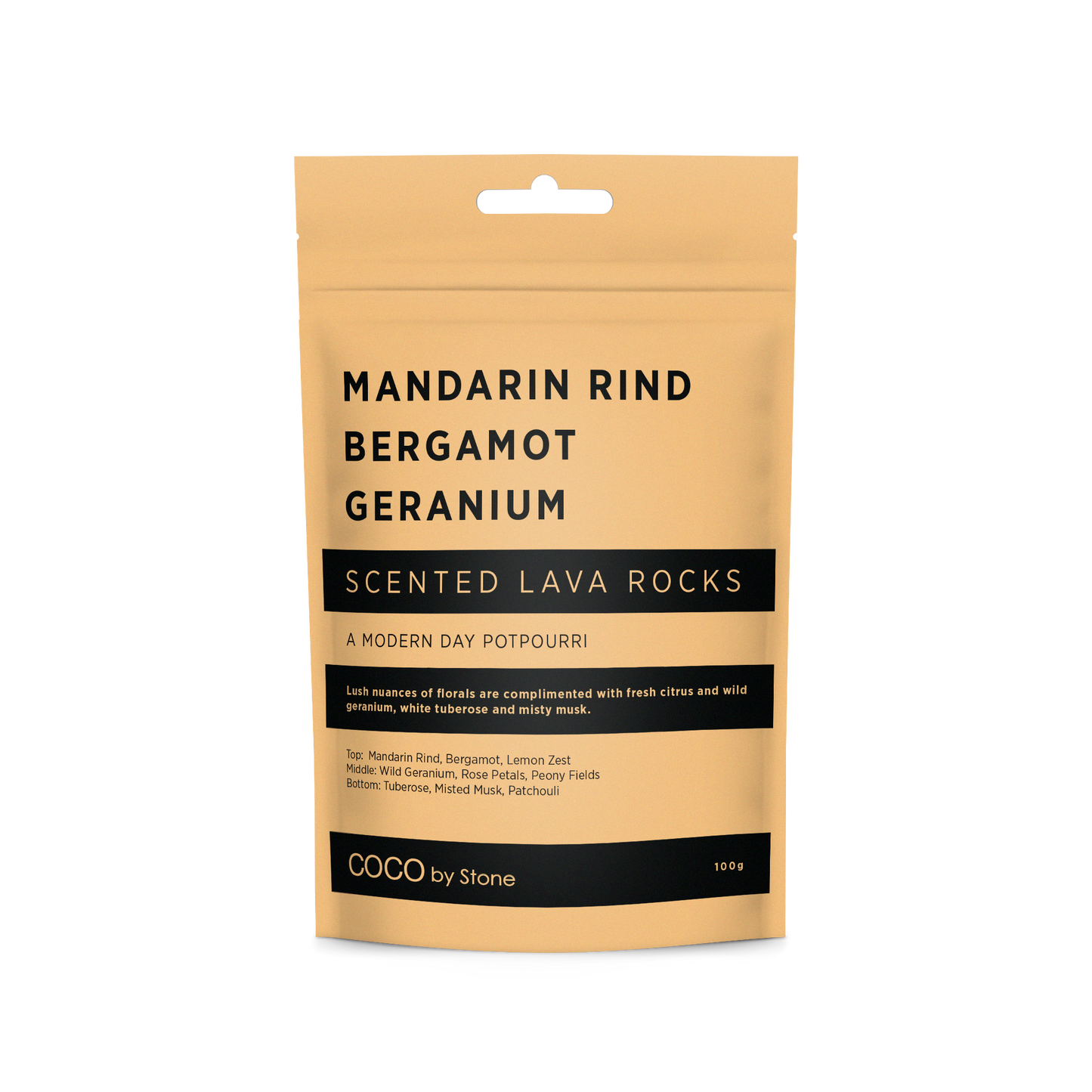 Scented Lava Rocks (Mandarin Rind | Bergamot | Geranium)
