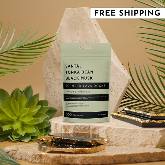 Scented Lava Rocks (Santal | Tonka Bean | Black Musk)