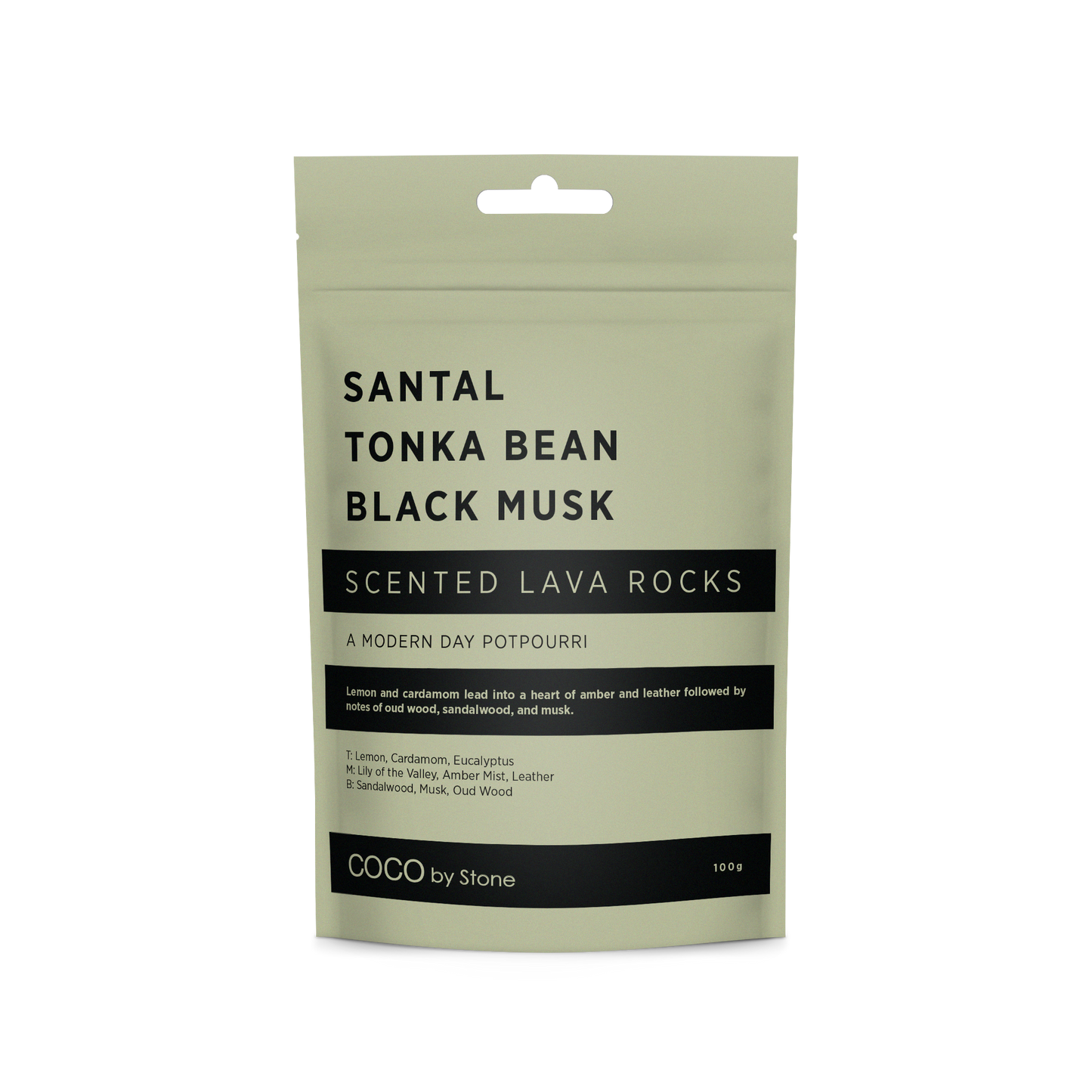 Scented Lava Rocks (Santal | Tonka Bean | Black Musk)
