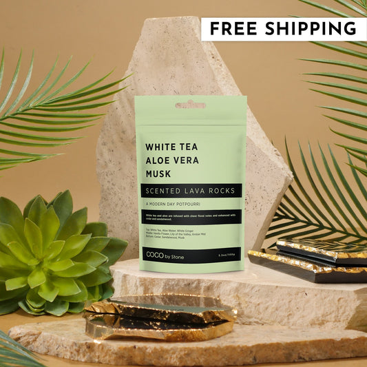 Scented Lava Rocks (White Tea | Aloe Vera | Musk)