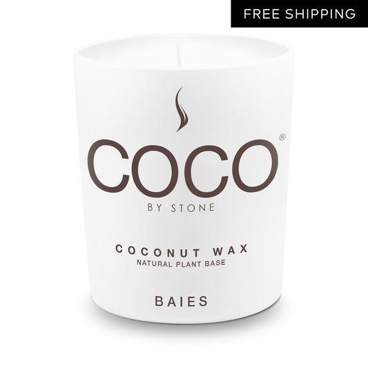 Baies Natural Coconut Apricot Wax Candle