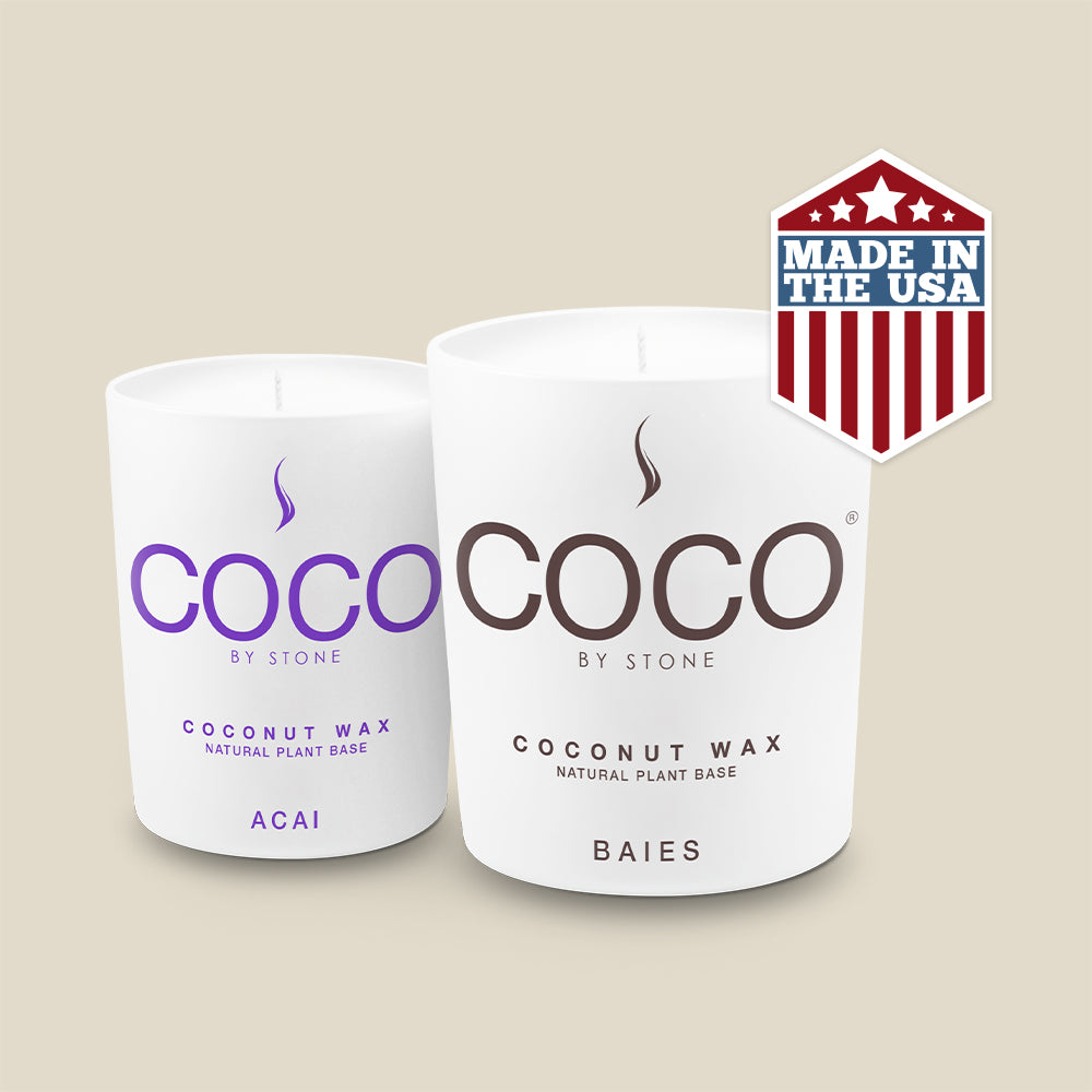 White Tea Natural Coconut Apricot Wax Candle