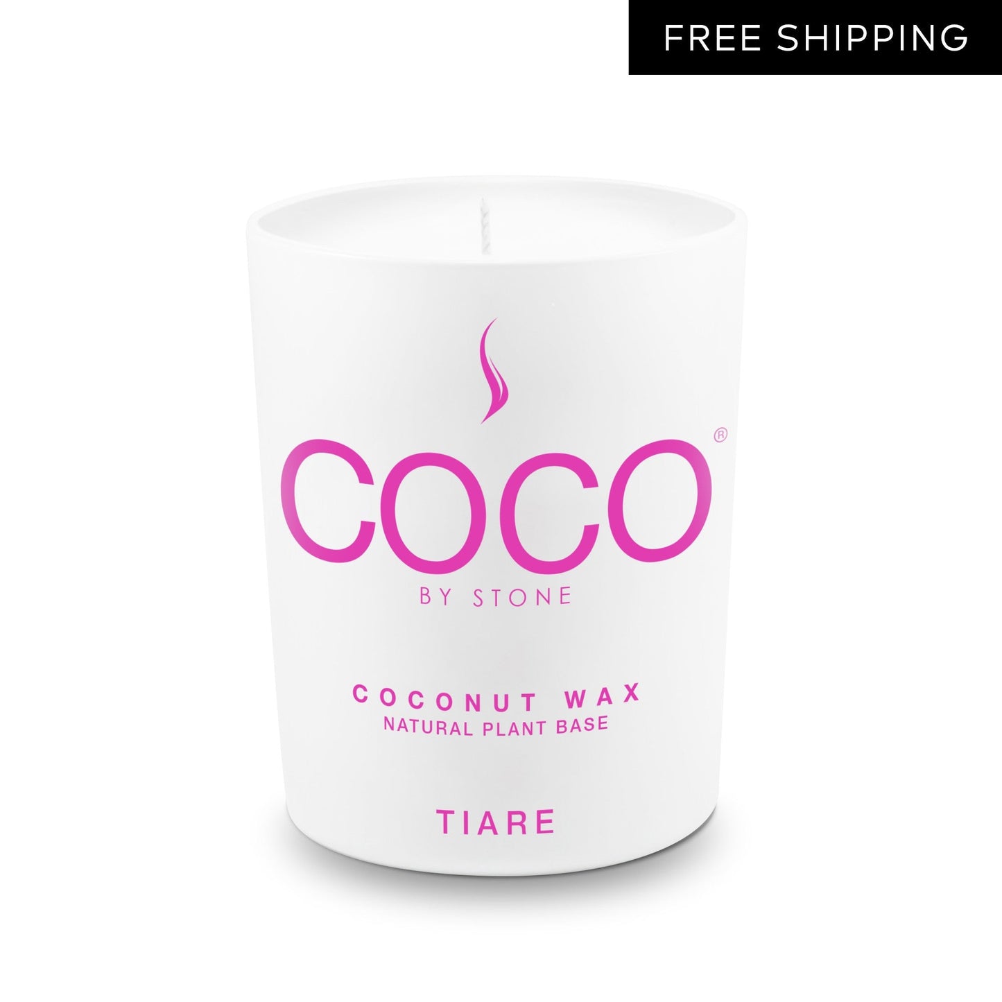 Tiare Natural Coconut Apricot Wax Candle