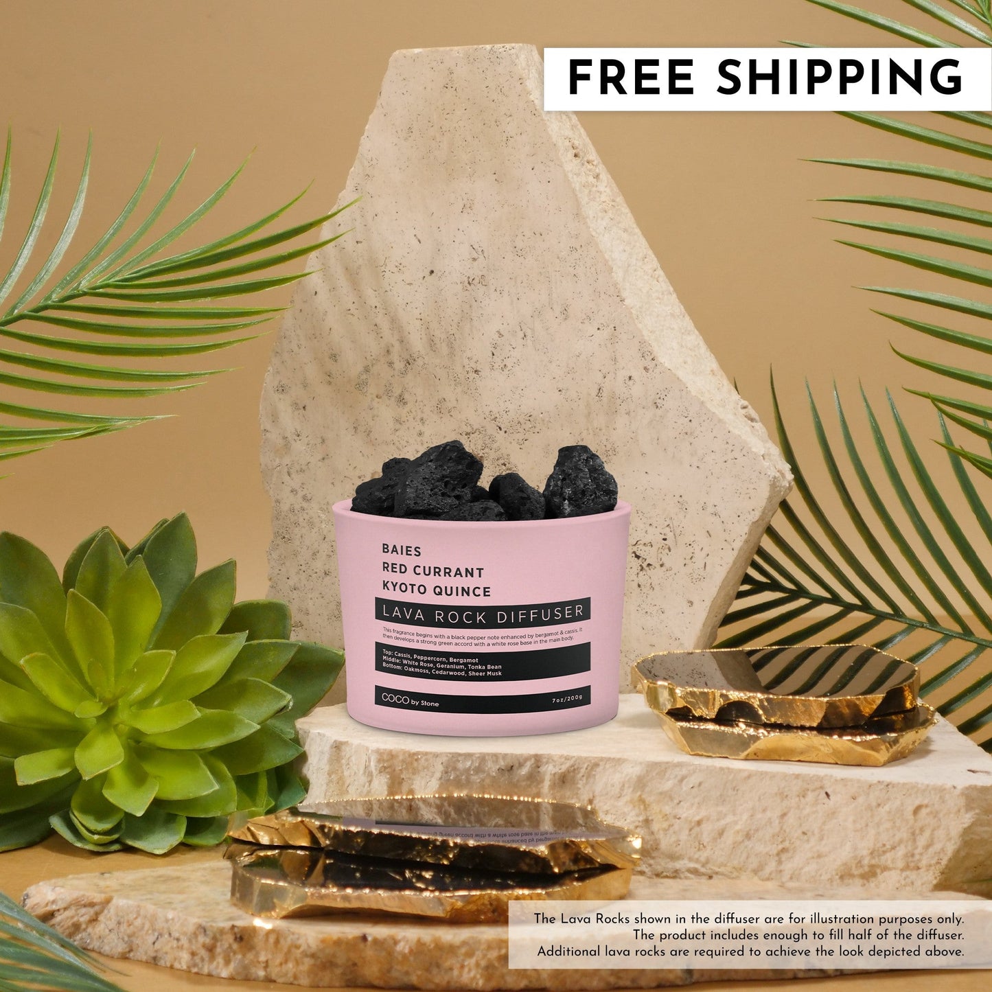 Lava Rock Diffuser (Baies | Red Currant | Kyoto Quince)