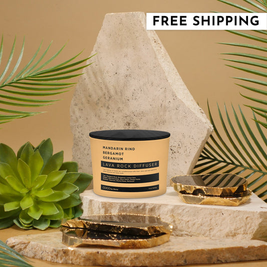 Lava Rock Diffuser (Mandarin Rind | Bergamot | Geranium)