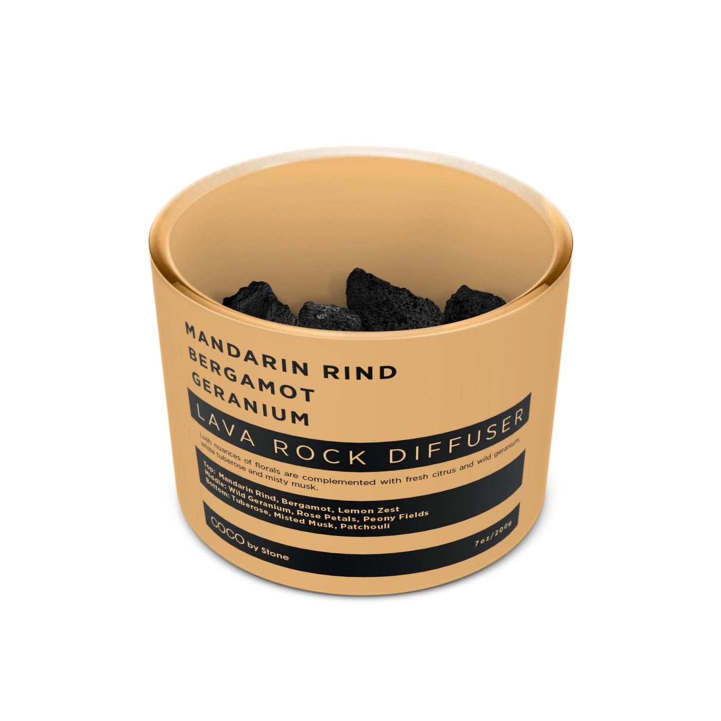Lava Rock Diffuser (Mandarin Rind | Bergamot | Geranium)