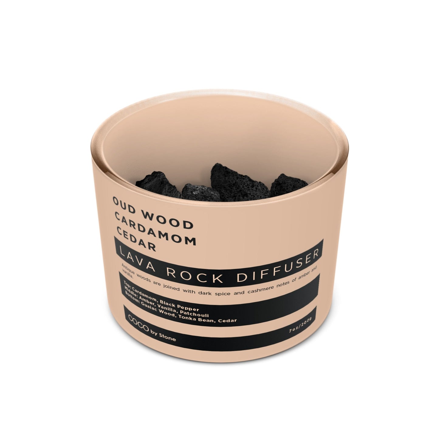 Lava Rock Diffuser (Oud Wood | Cardamom | Cedar)