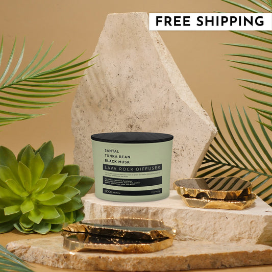 Lava Rock Diffuser (Santal | Tonka Bean | Black Musk)