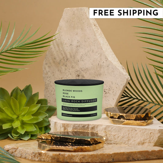 Lava Rock Diffuser (Blonde Woods | Rose | Black Fig)