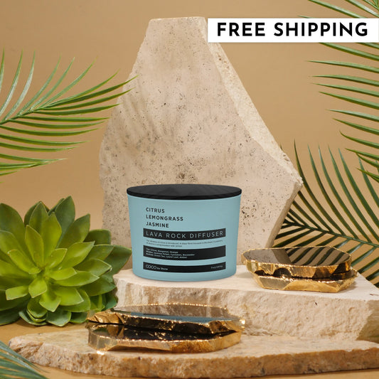 Lava Rock Diffuser (Citrus | Lemongrass | Jasmine)