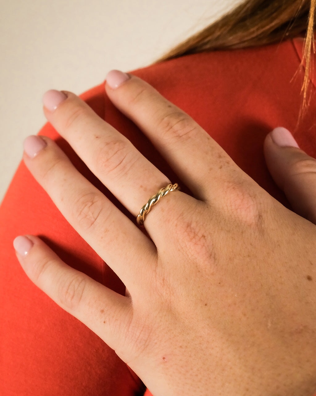 Sterling Silver Nixie Twist Band Ring
