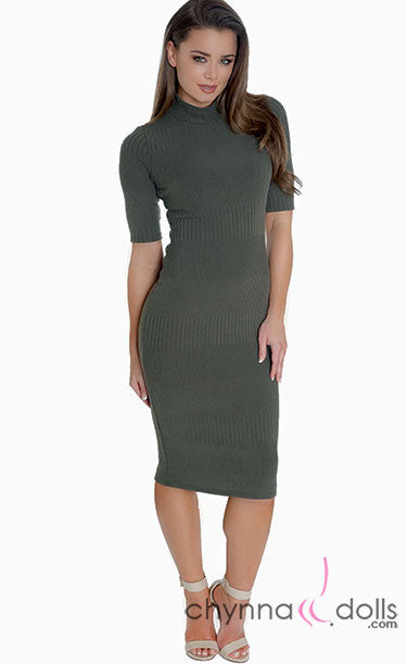 Ally: Turtleneck Bodycon Dress