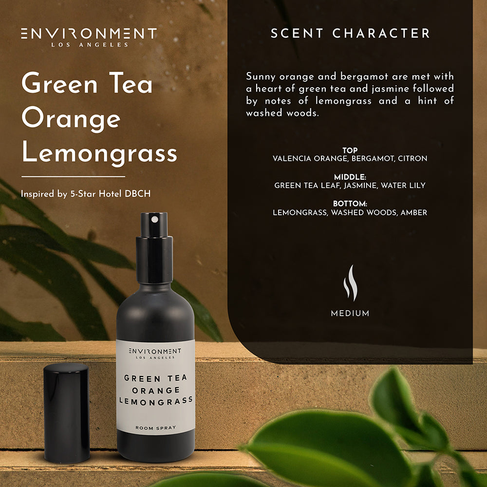 Green Tea | Orange | Lemongrass Room Spray (Inspired by Delano Beach Club Hotel®)