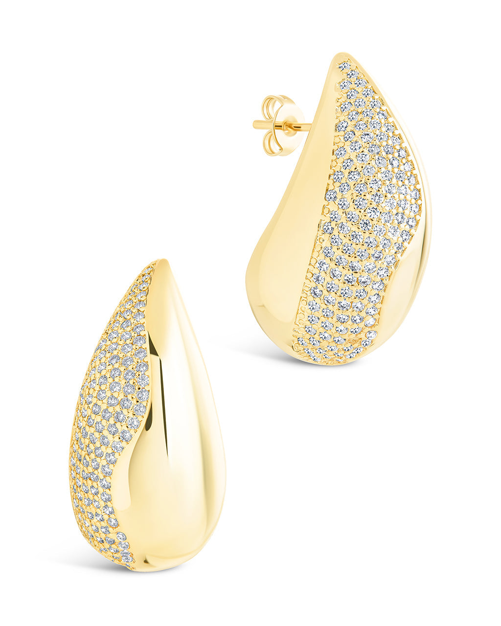 Rhodes CZ Drop Statement Studs