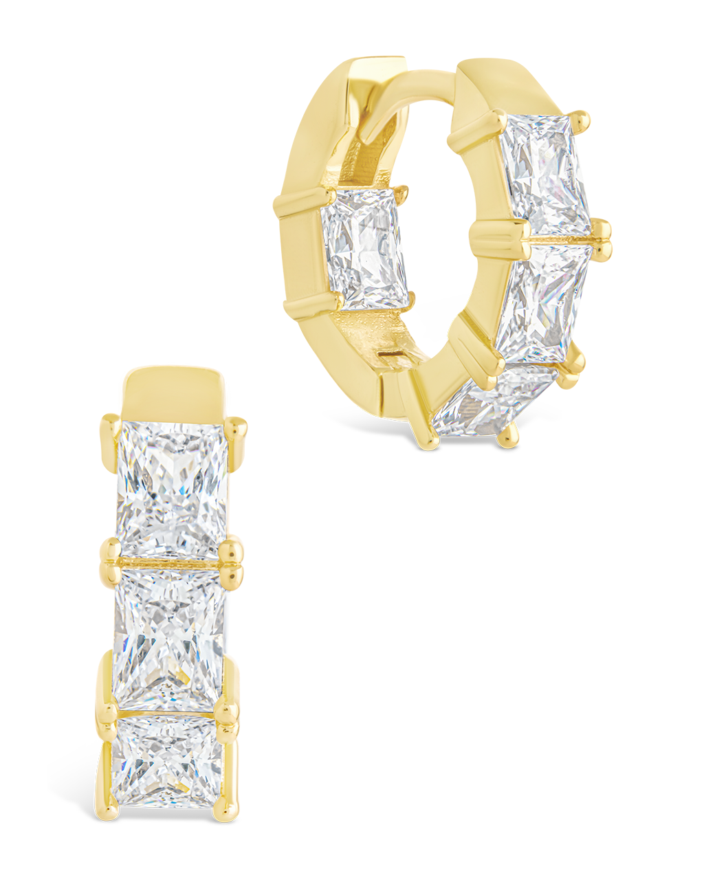 Cosima Baguette CZ Hoops