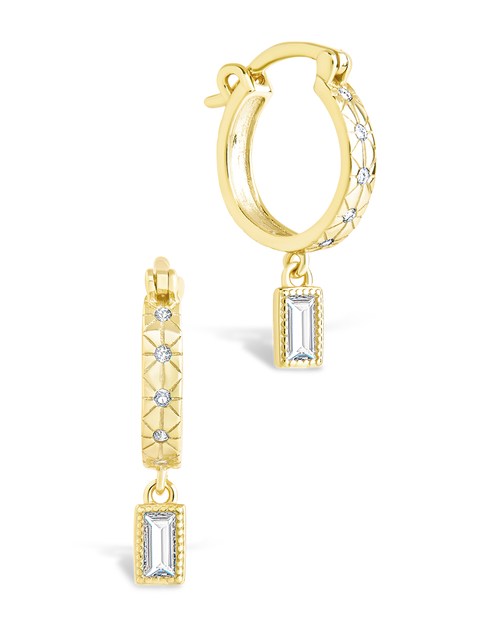 Sterling Silver Oaklyn Micro Hoops