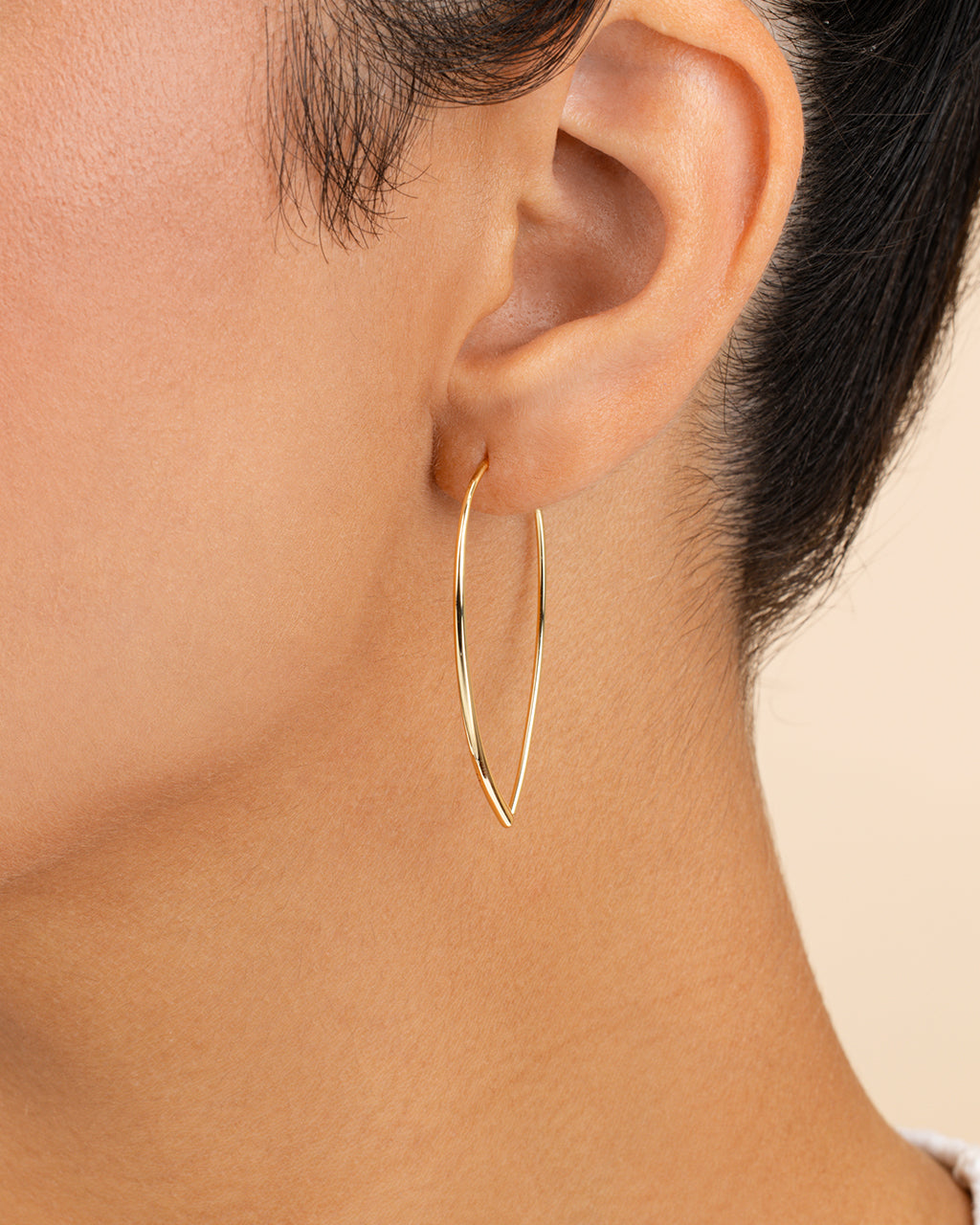 Delicate Threader Hoop Earrings