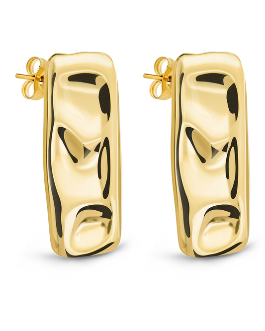 Monet Molten Metal Bar Stud Earrings