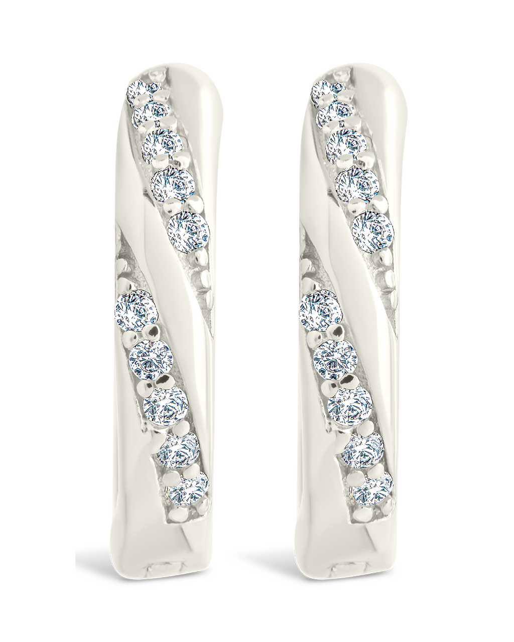 Sterling Silver Adelise Micro Hoops