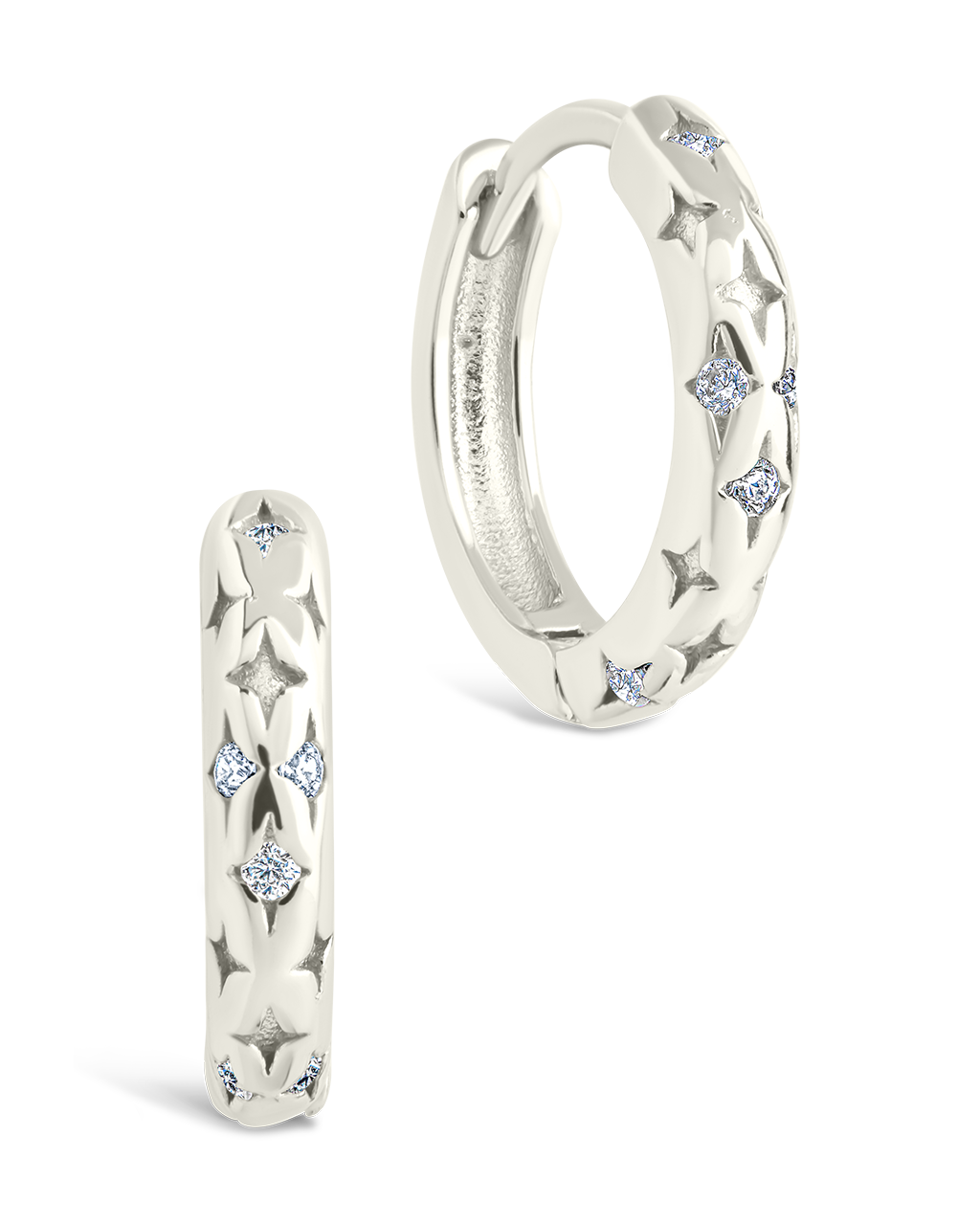 Sterling Silver Blakelyn Micro Hoops