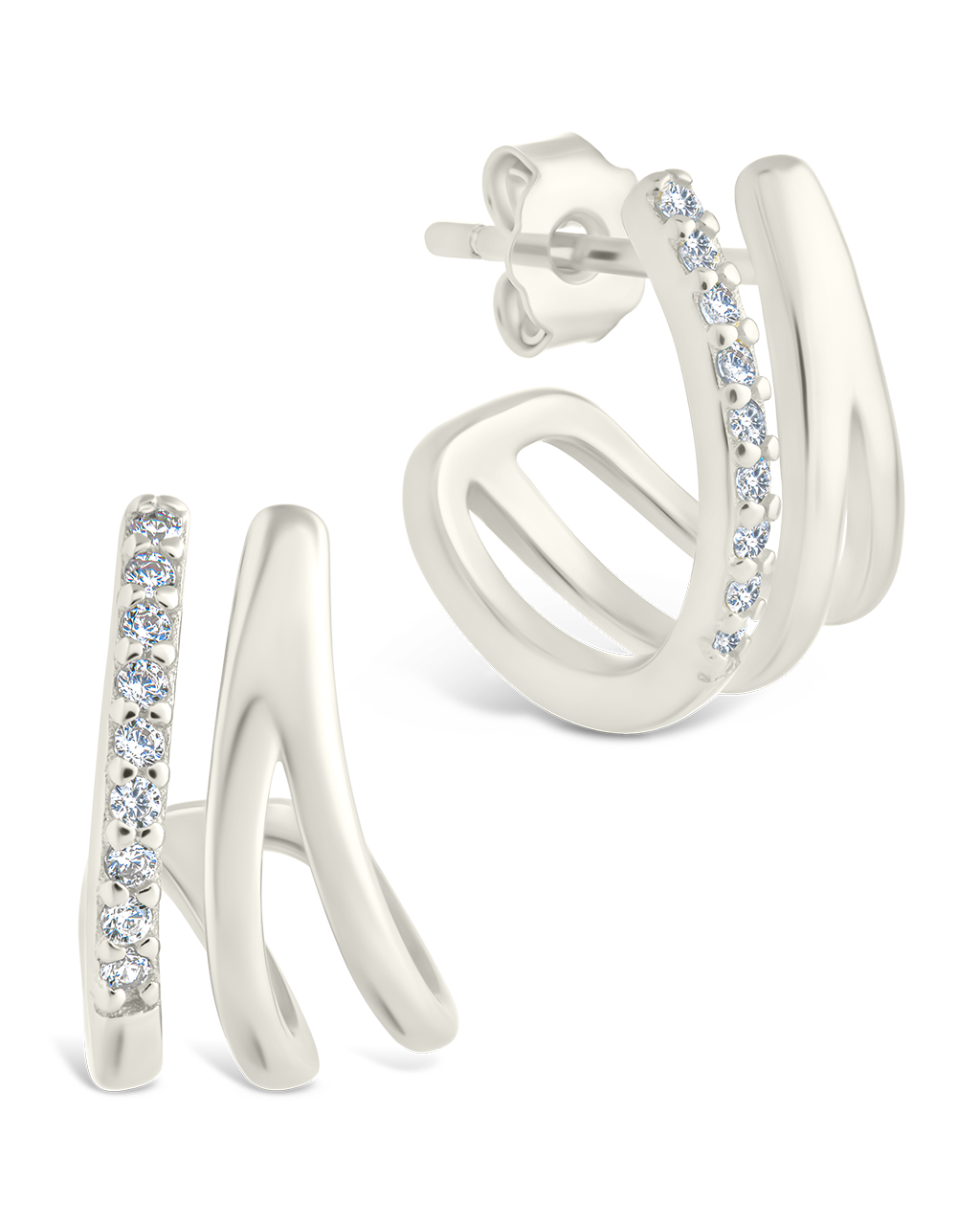 Sterling Silver Harlowe Claw Studs