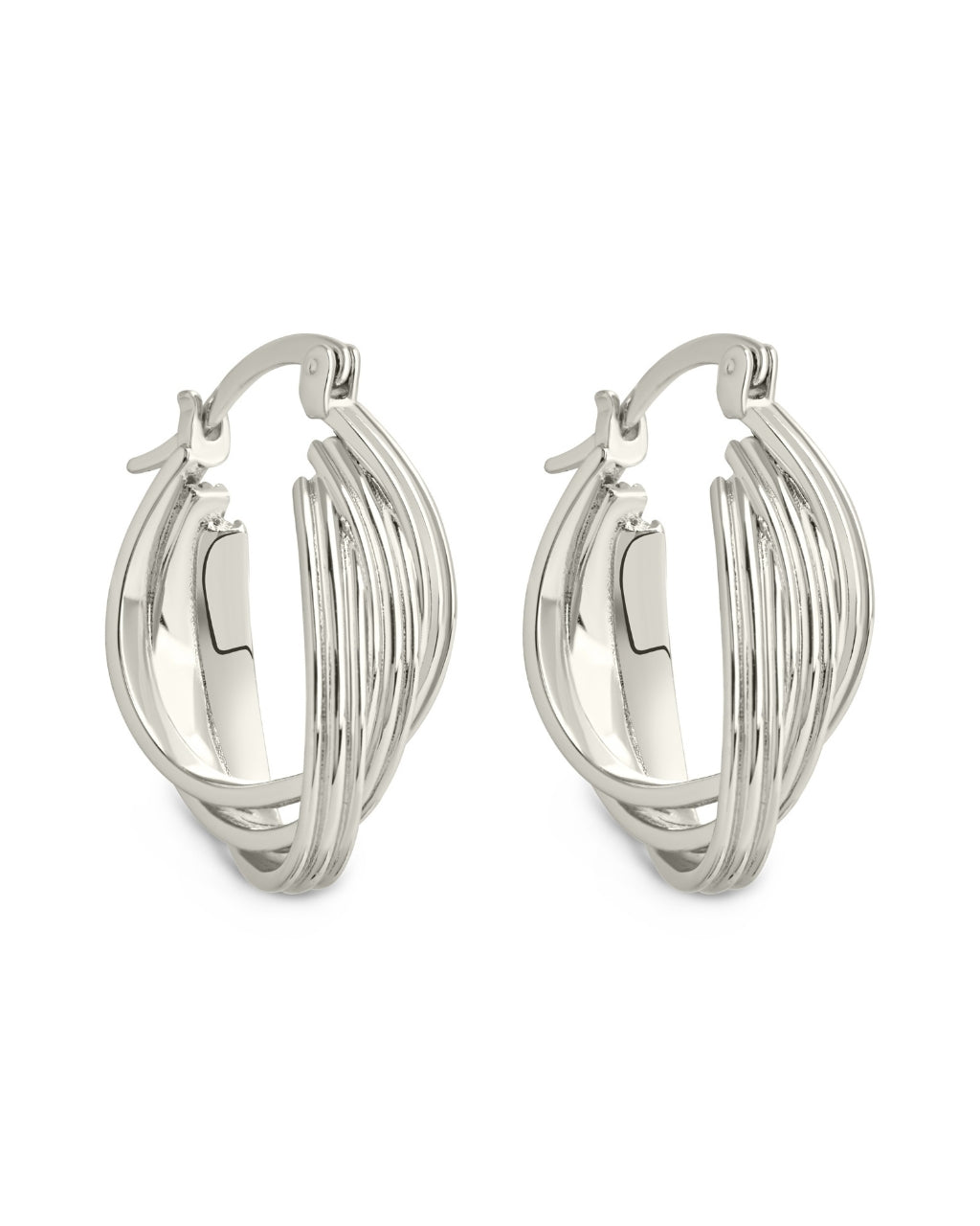 Emery Triple Row Layered Earrings