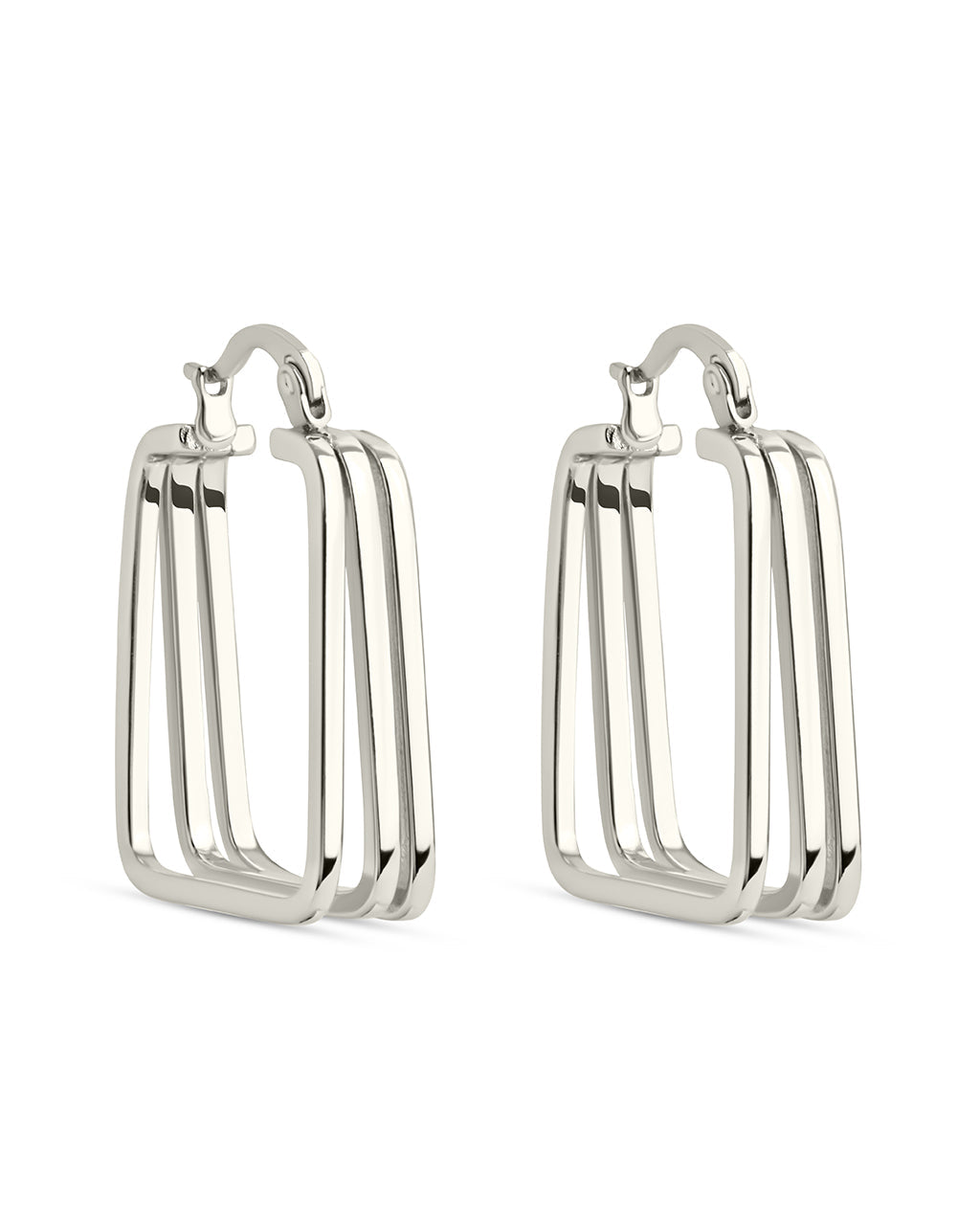 Belinda Textured Square Earrings