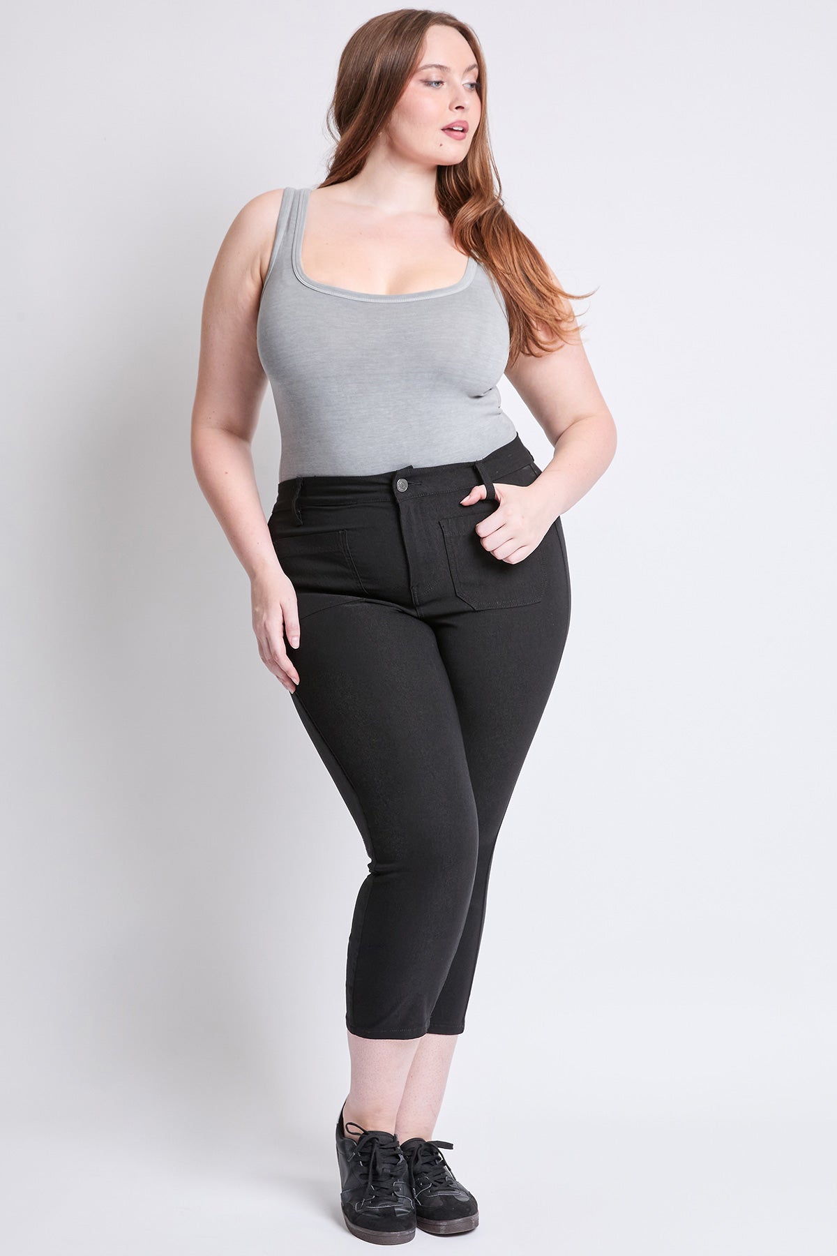 Women's Plus Hyperstretch Crop Straight  Pants