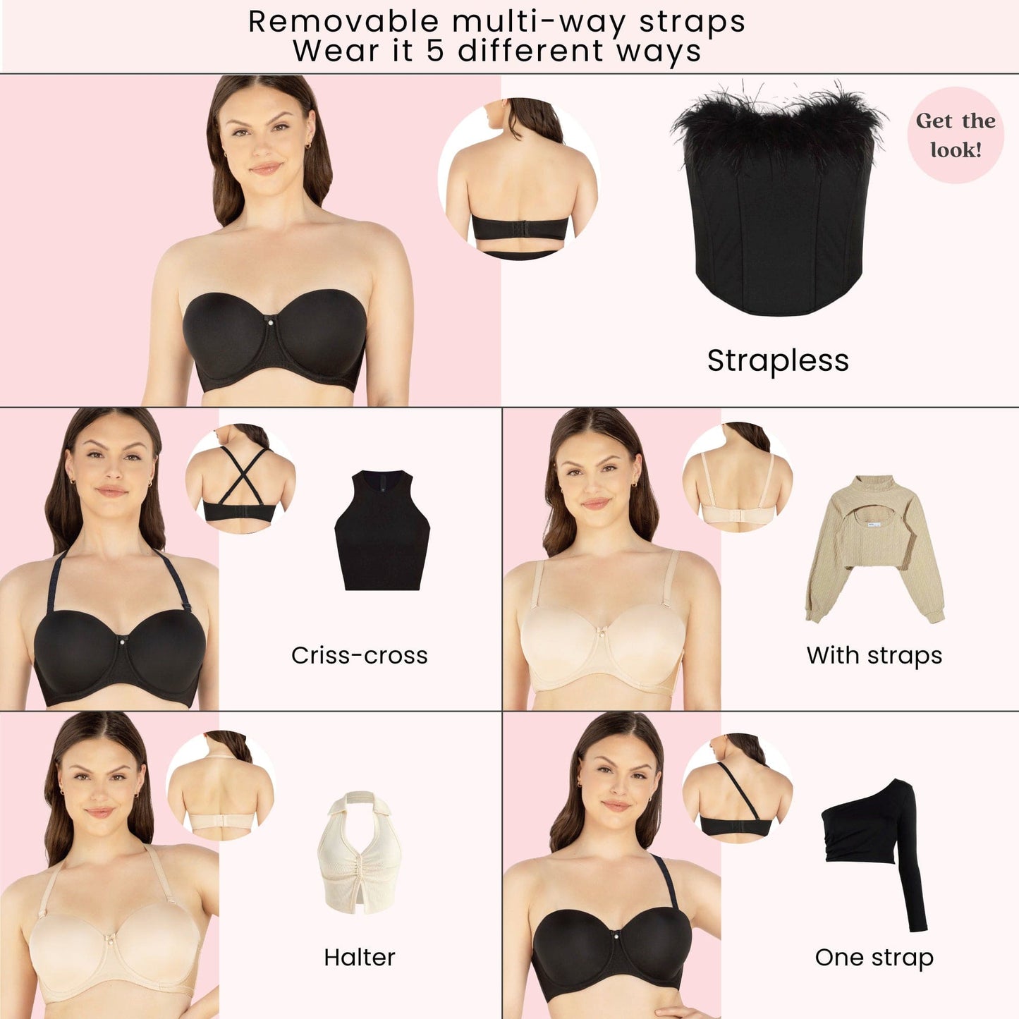 PARFAIT Elise P60915 Full Busted Strapless Bra - Pearl White